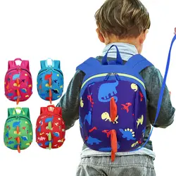 Детские Мультяшные сумки для хранения рюкзак с анти-потерей тягового каната маленькие детские милая школьная сумка Девочки Мальчики