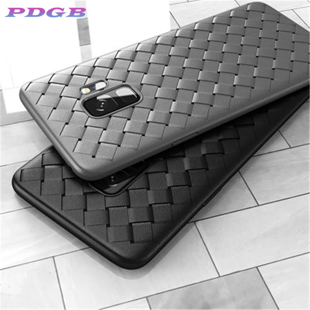 

PDBG Grid Phone Case For Samsung galaxy j4 j6 A6 A8 plus j7 j8 j2 pro A7 A9 A750 A6s A9s 2018 Cases Ultra Thin Soft Woven Cover