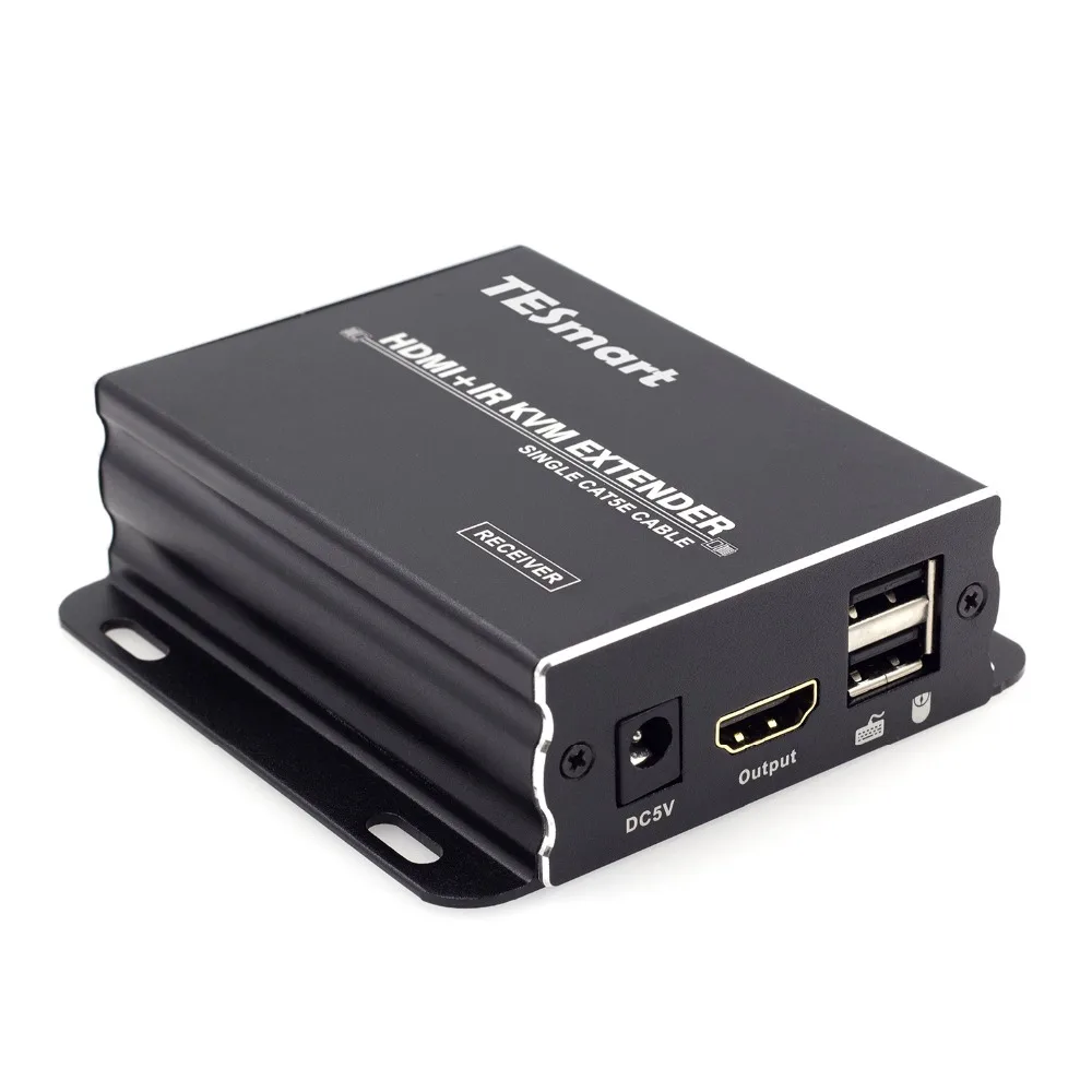 TESmart IP сетевой KVM удлинитель высокого качества 120 м USB HDMI IR KVM удлинитель CAT5e/6 TCP/IP (1 удлинитель TX + 1 удлинитель RX)