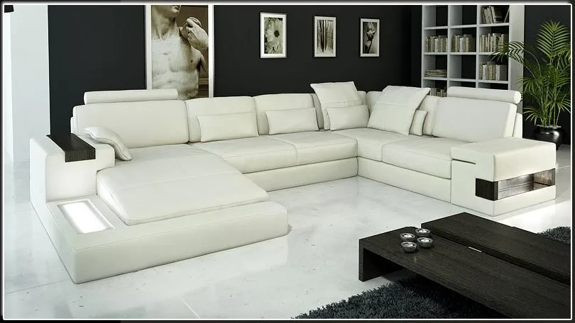 0413-S1319-1 living room leather sofa