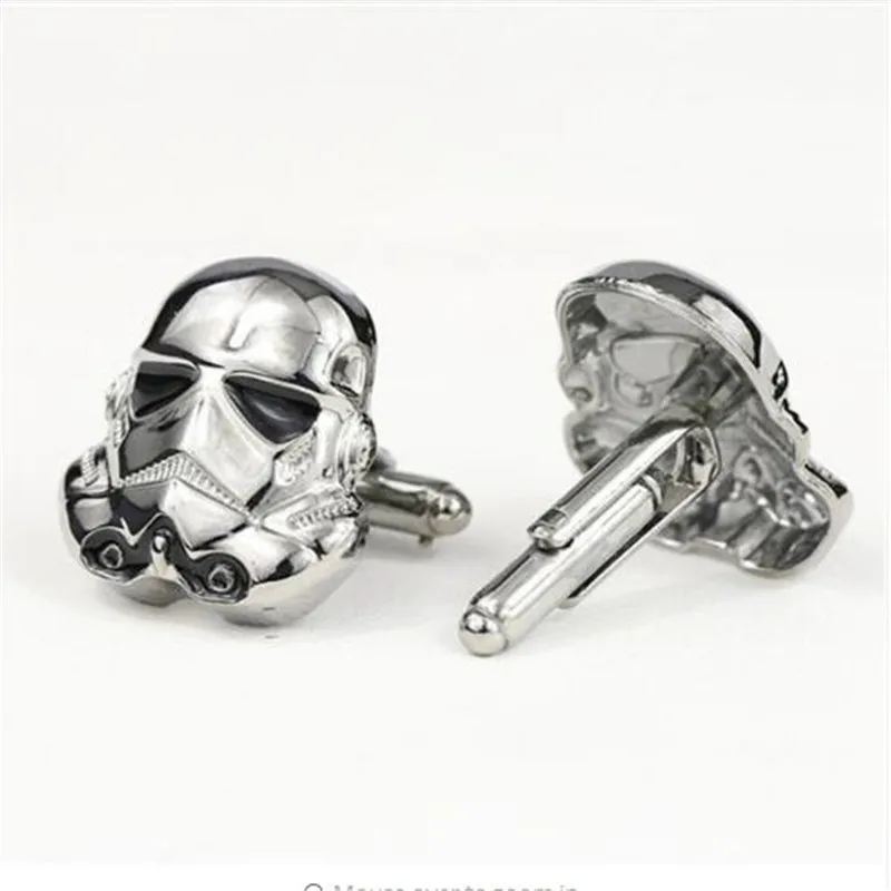 Star Wars Stormtrooper Storm Trooper Boba Fett Helmet Men/'s Shirt Cufflinks Gift
