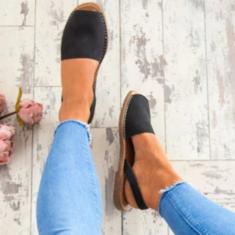 

Plus Size 35-43 Flats Sandals Summer Women Sandals Fashion Casual Shoes For Woman European Rome Style Sandals Female Drop Ship