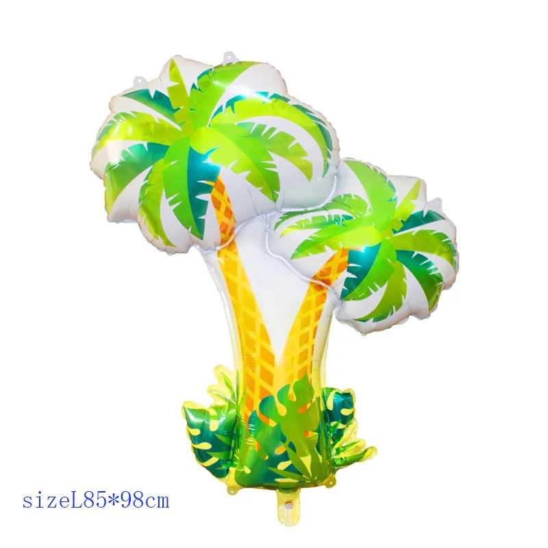 Тема Русалочки воздушные шары для вечеринок Дети милость Русалка День Рождения украшения детский душ Летний морской пляж вечерние поставки - Цвет: coconut tree 2