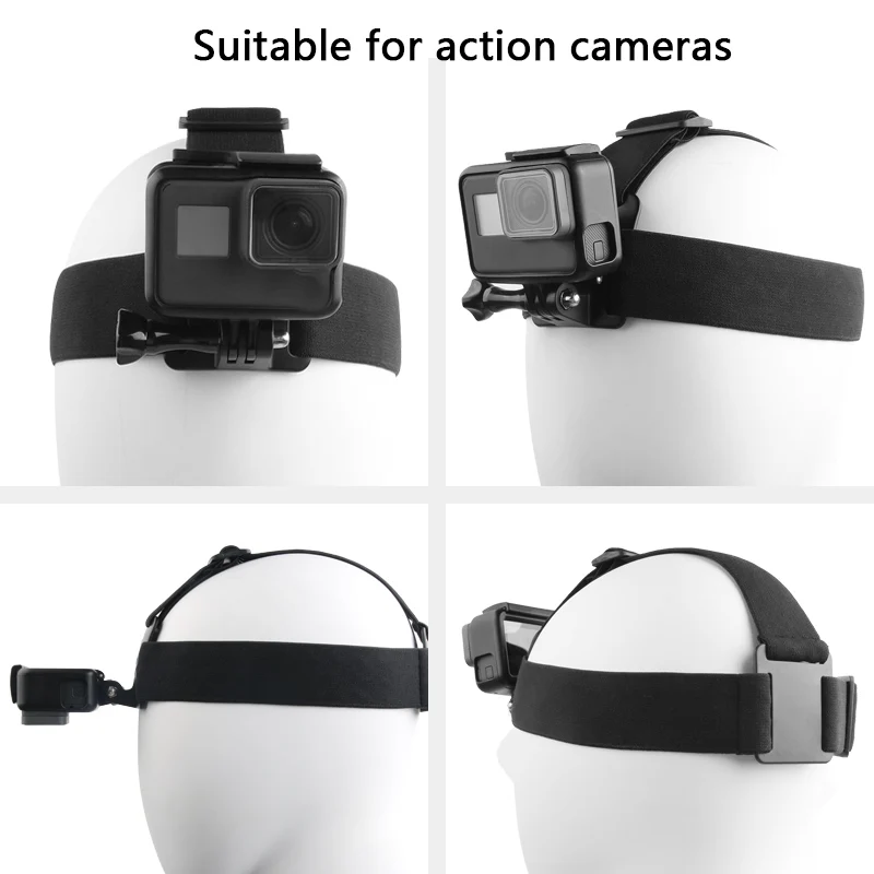 Для iPhone, huawei, samsung, зажим для телефона/кронштейн для Gopro, SJCAM, Экшн-камера, крепление на голову, аксессуары для съемки видео на открытом воздухе