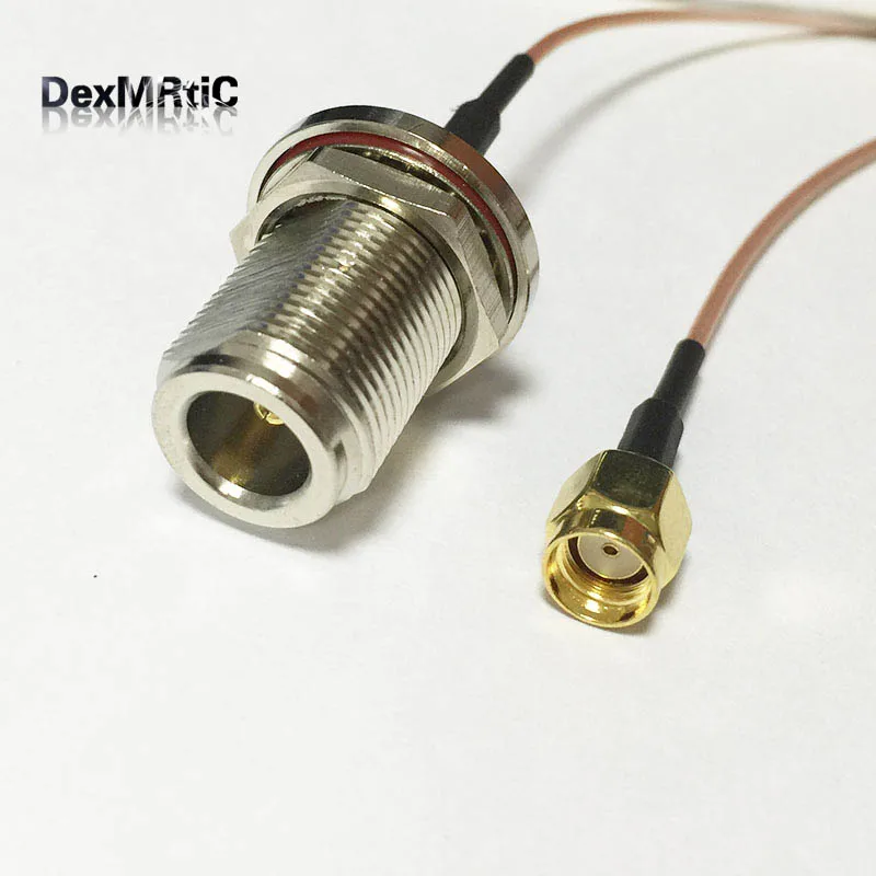 wifi antenna adapter RP SMA male plug switch N type female bulkhead