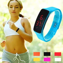 2017 New Ultra Thin Fashion Ultra girl man womanSports Silicone Digital LED font b Sports b