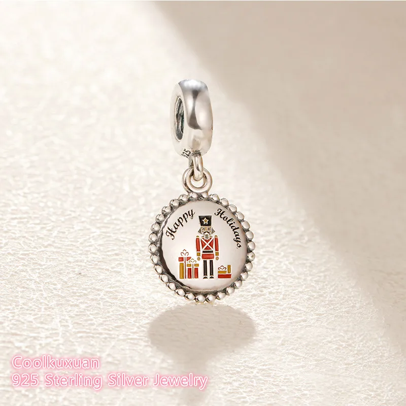 

Valentine's Day 100% 925 Sterling Silver Nutcracker Dangle Charm beads Fit Original Pandora Charms Bracelet DIY jewelry