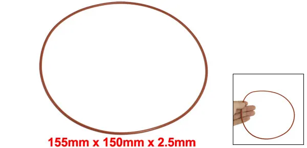 Uxcell 2,5 мм Красное Силиконовое уплотнительное кольцо сальник втулки Id 135 мм 140 мм 145 мм 150 мм 155 мм 165 мм 185 мм 195 мм
