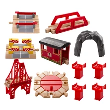 11pcs lot Special Wooden Tomas and Friends Railway Train Track Toys For baby