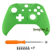 SXOFX08 зеленый мягкий сенсорный ремонт передняя оболочка чехол для Xbox One X& One S контроллер
