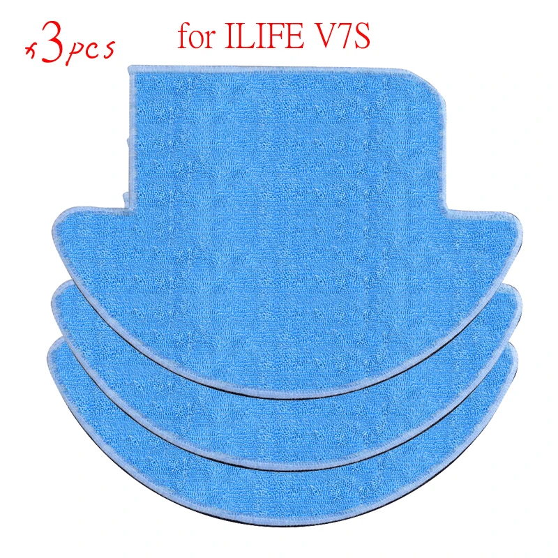 

3 pcsx ILIFE Robot Vacuum Cleaner MOP Cloth Fiber for ILIFE V7S Replacement Mop Cleaning Robot Vacuum Cleaner Mop