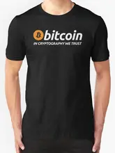 Nova Bitcoin Em Criptografia Nós Confio dos homens T-shirt tamanho S-2XL