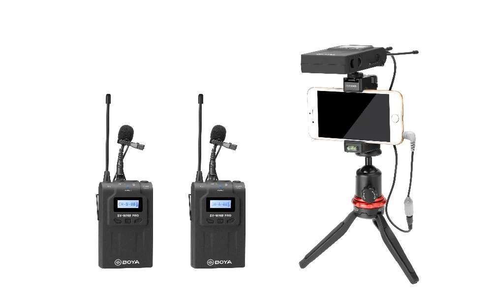 BOYA BY-WM8 Pro-K2 UHF Dual-Channel Lavalier