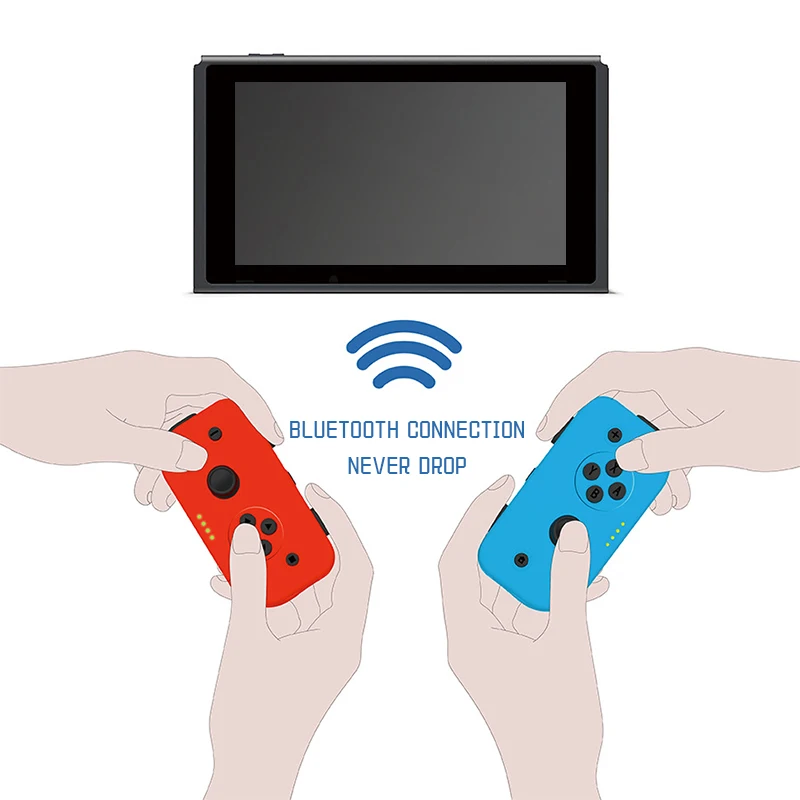 Топ левый и правый беспроводной игровой контроллер Bluetooth геймпад для Nintendo Switch NS Joycon игровой коммутатор консоль с кабелем type C