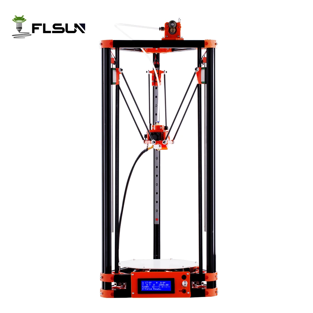 FLSUN Delta 3D Printer, Large Print Size 240*285mm 3d-Printer Pulley Version Linear Guide Kossel Large Print Size auto-leveling FLSUN Delta 3D Printer, Large Print Size 240*285mm 3d-Printer Pulley Version Linear Guide Kossel Large Print Size auto-leveling