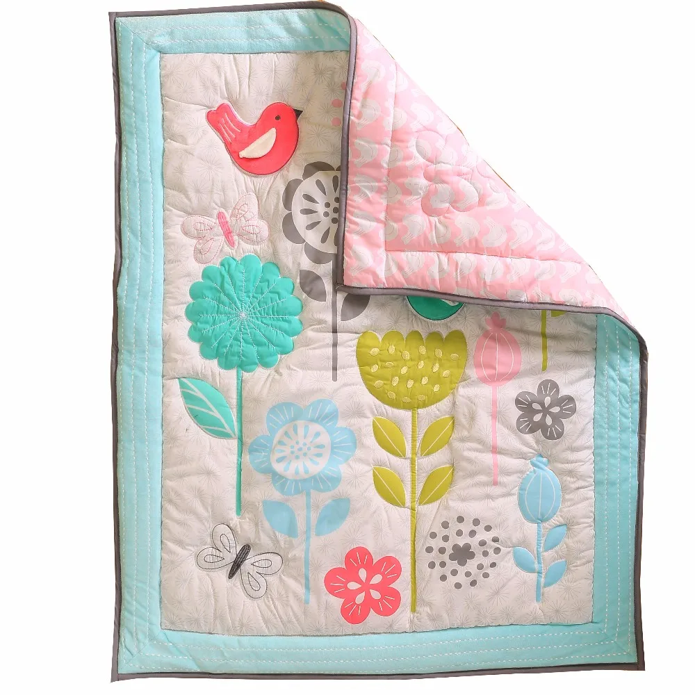 1 Pcs Baby Being Cartoon Printed Quilt Baby Cot Comforter Infant Bedding Accessories