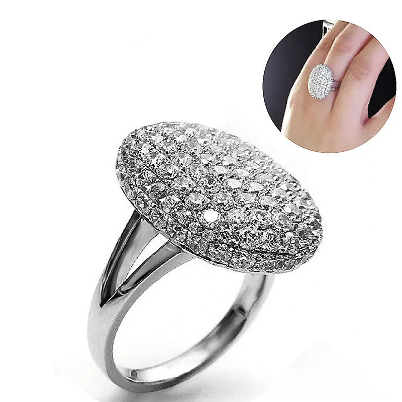 

Luxury Silver Twilight Saga Breaking Dawn Bella Engagement Wedding Ring Rhinestone Inlaid Rings Jewelry Jewellery For Women JL