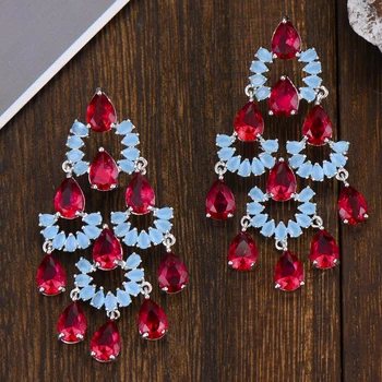 

GODKI Luxury Tassels Drop Earrings For Women Geometric Statement Earring 2019 Dangle Earing Hanging Fashion Jewelry Trend