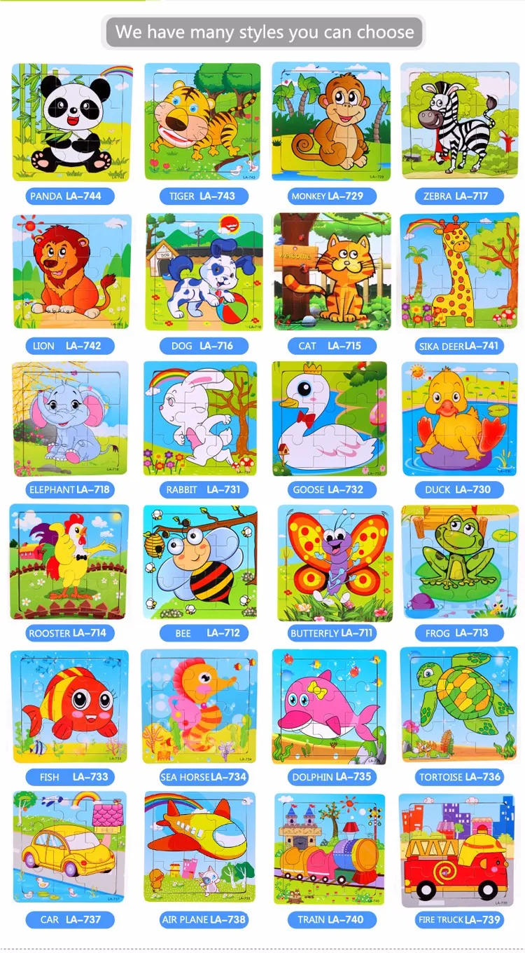 kids wooden puzzles