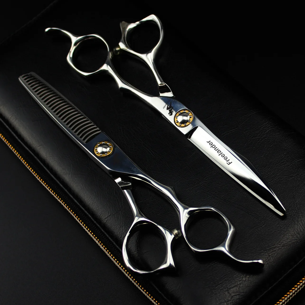 6.0inchs Freelander screw rotated handle Professional Thinning Shears