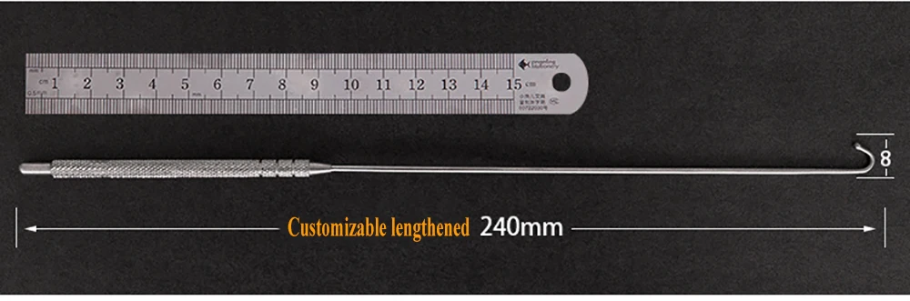 Крючок для стерилизации яичников из матки для домашних животных, ветеринар, ветеринар perro perros insumos, медицинский клиник, медицинские инструменты