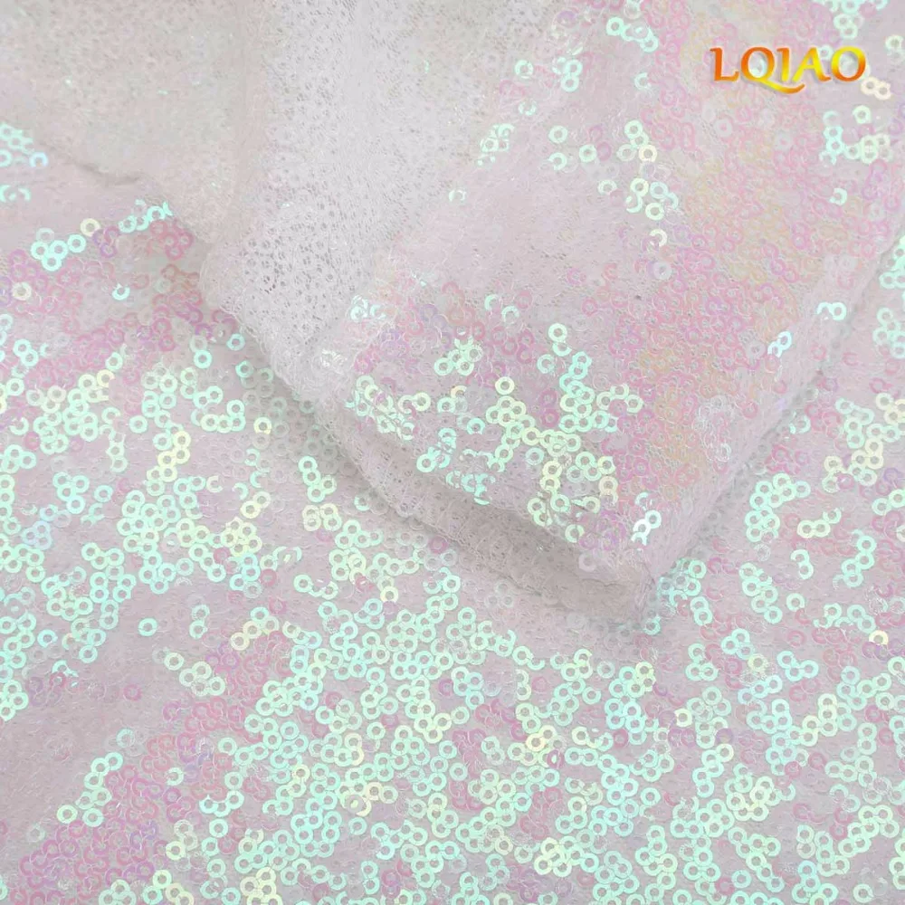 Changed White Sequin Curtain Backdrop-006