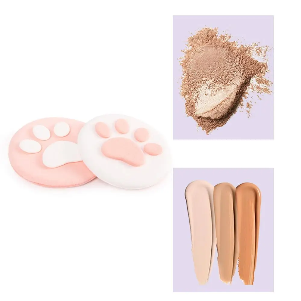 2 шт милый медвежонок коготь спонж для макияжа Красота косметический праймер основа для лица консилер идеальная Мягкая дышащая пудра для лица пуховки
