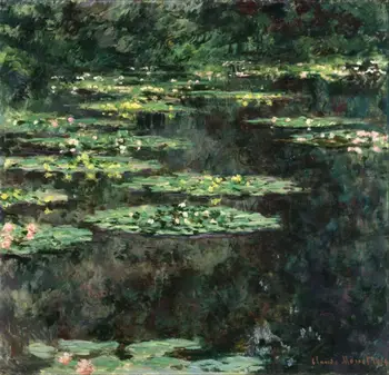 

High quality Oil painting Canvas Reproductions Water Lilies (1904)1129 By Claude Monet hand painted