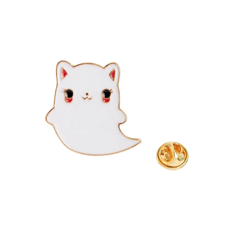 

DoreenBeads Cute Cartoon Cat Badge Pin Brooch Girls T Shirt Collar Pins Fashion Accessory for Coat Dress Sweater Scarf 2.2x2.1cm