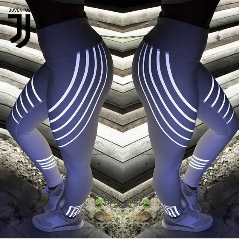 

JUVE Cross-Border Europe America Women Fitness Yoga Pant Laser Printing Female Slim Sports Leggings Women's Yoga Pencil Pants