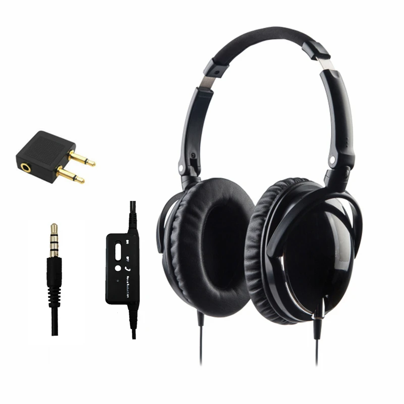 Newest Active Noise Cancelling Headphones With Mic Foldable Over Ear HiFi Noise isolation Headset Netsky Earphone