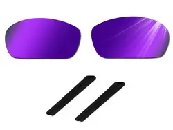 Glintbay 100% точный-Fit темно-фиолетовый Сменные линзы и черный резиновый носки с ушками для высококачественные солнцезащитные очки