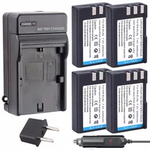 4 pièces Probty EN-EL9 EN EL9 ENEL9a Batterie + Chargeur kit pour Nikon D700 D300 D100 D3000 D5000 D5100 D80 D60 D70s D70 D50 D40X D40