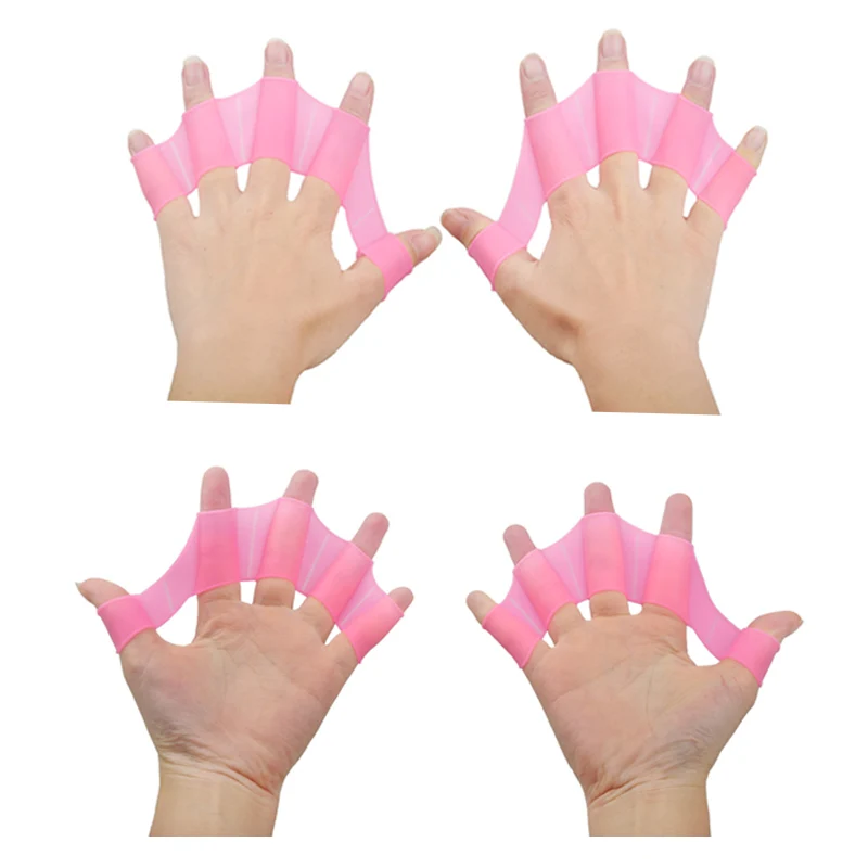 

Soft Silicone Swimming Fins Flippers Frog Hand Swim Web Webbed Glove Training Paddle Dive Swimming Equipment Multi Size