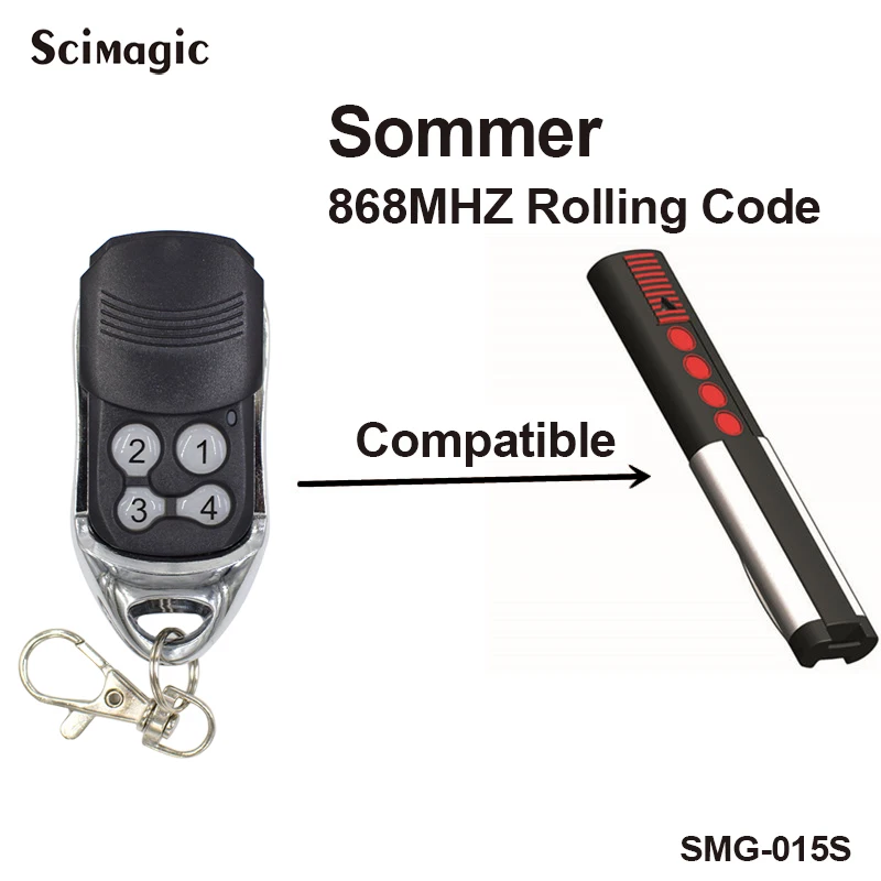 3pcs 868mhz garage door opener remote control Compatible SOMMER Remote Transmitter command