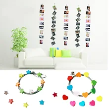 1,5 м магнитная фоторамка настенная Вертикальная подвесное фото держатель Веревка с 8 магнитами для фотографий отображение домашнего декора