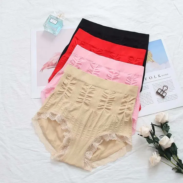 

T54 abdomen in Cotton Lace Panties Plus Size Women Clothing Fashion Briefs 8075