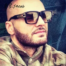2017 El Más Nuevo Cool Fashion Men Square Gafas de Sol Del Leopardo de Calidad Superior masculino Gafas De Sol Gafas Vintage Oculos UV400 Gafas de Sol de Verano CALIENTE