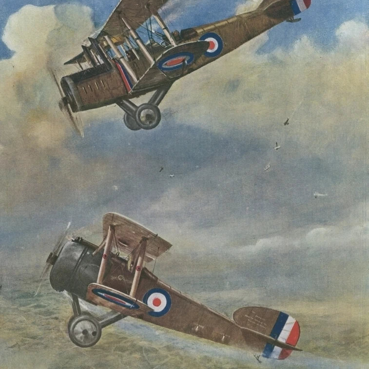 First World War Air Battle  By G. H. Davis Poster Print By <ALIMT >&reg;</ALIMT> Illustrated London News Ltdmary Evans (18 X 24)