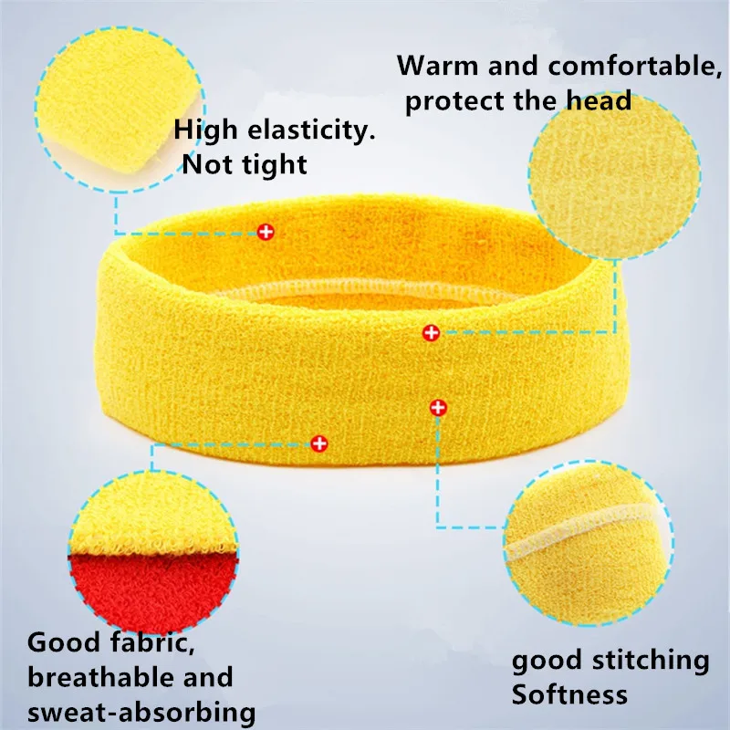 Эластичные спортивные повязки для волос для женщин, йоги, бега, фитнеса, мытья лица, для макияжа, повязка для волос, полотенце, пота, повязки для волос
