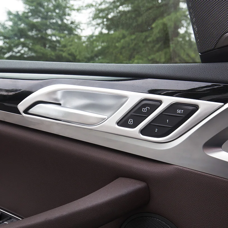 

Car Styling Door Handle Frame Decoration Cover Trim For BMW X3 G01 G08 2018 LHD ABS 4pcs Door Bowl Trim Sequins Decals