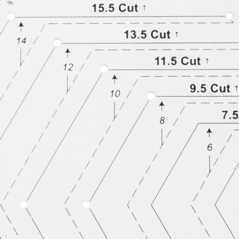 

4Pcs/Set Patchwork Quilting Template Ruler Kit Stencil Diamond Grade Ruler MYDING
