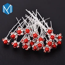 M MISM 20 шт./партия, женские имитированные шпильки с жемчугом, свадебный головной убор, инструменты для укладки волос, заколки для волос, плетеные аксессуары для волос