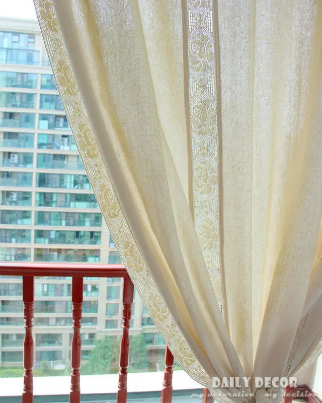 

180*260cm 100% Hi-Q cotton linen crochet vintage curtains Las cortinas Rideau Le tende Der vorhang Gardin Finished curtain