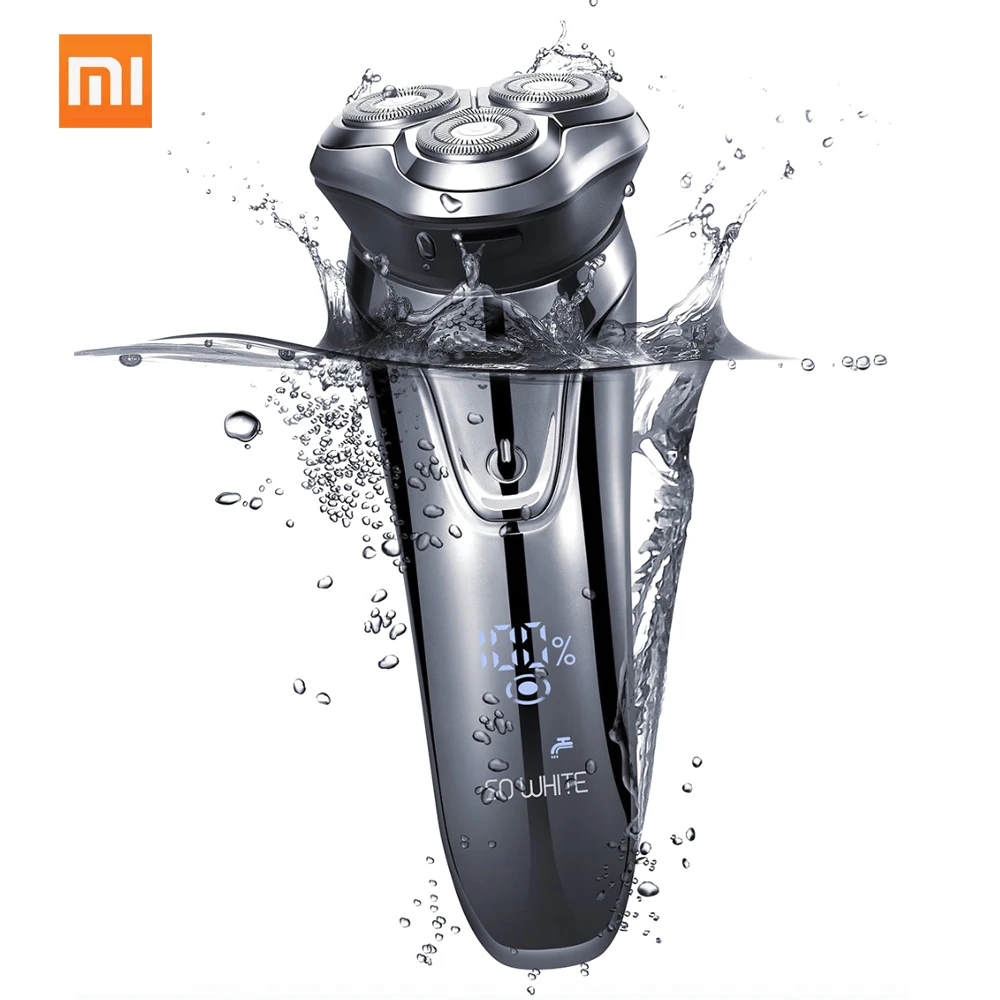 

Xiaomi SO WHITE Electric Shaver 3D Smart Control Rechargeble Wireless Waterproof 3 Head Electric Razor Shaving Beard Machine