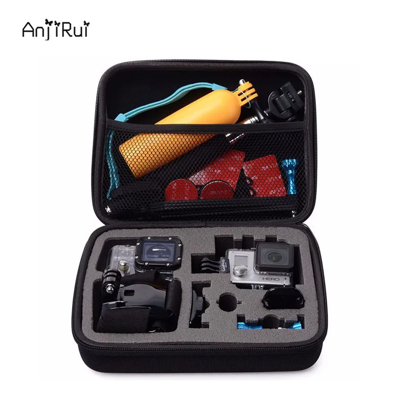 Best EVA Shockproof Portable Hard Protective case bag for Gopro Hero Sj 4 3 2 XiaomiYi Action Camera Travel Storage Case Accessories