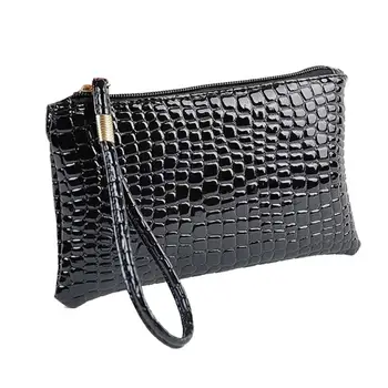 

Coin Purse Wallet Women Five Colors Crocodile Leather Clutch Handbag Bag Coin Purse Brief Fashion Style Bags For Women 2019
