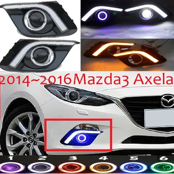 

1set2014~2016y car bumper head light for mazda 3 mazda3 axela fog light car accessories headlight for axela projector lens light