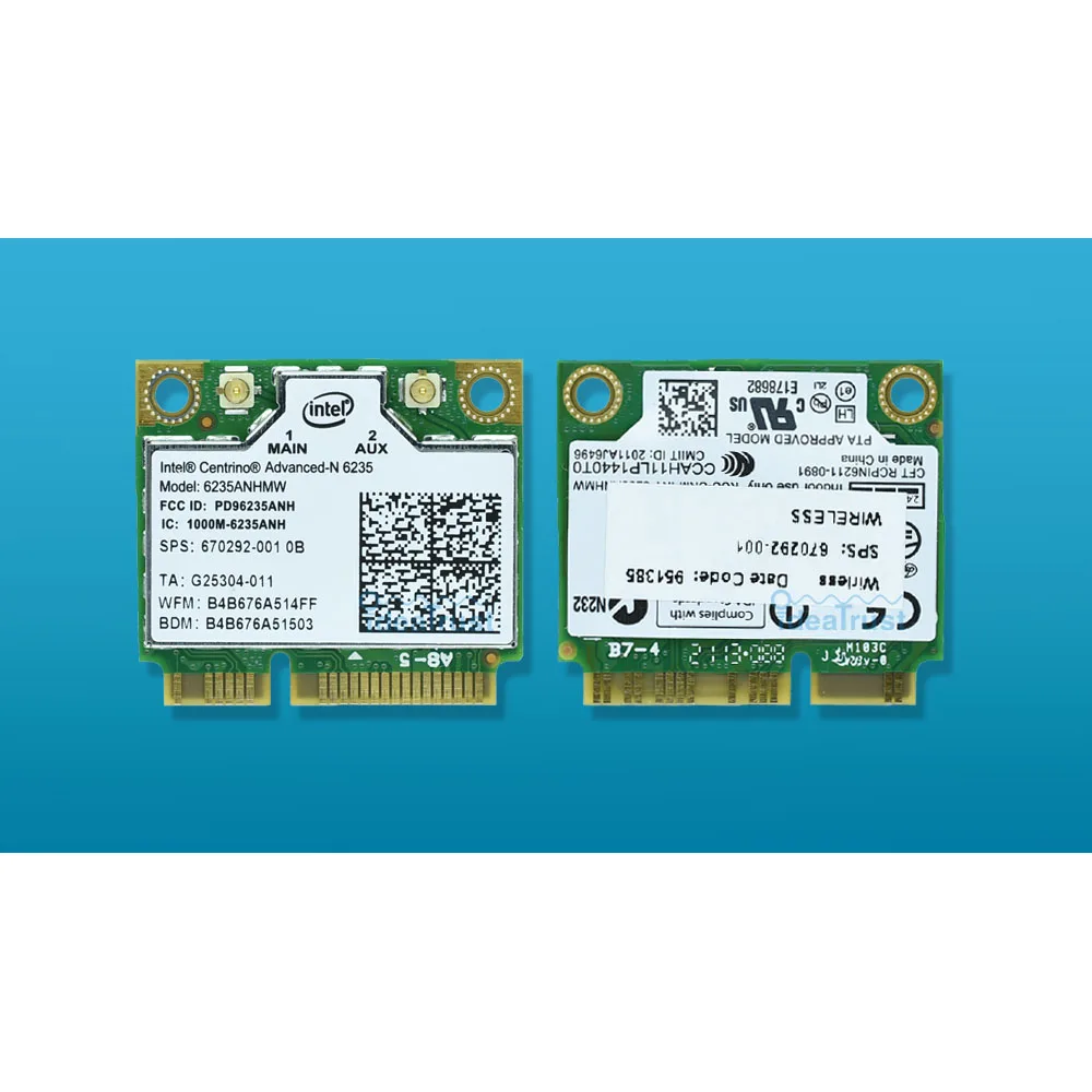 Для Intel mediino Advanced-N 6235 6235ANHMW intel 6235n 802,11 abgn 300 Мбит/с BT4.0 WiFi беспроводная сетевая карта для ноутбука hp