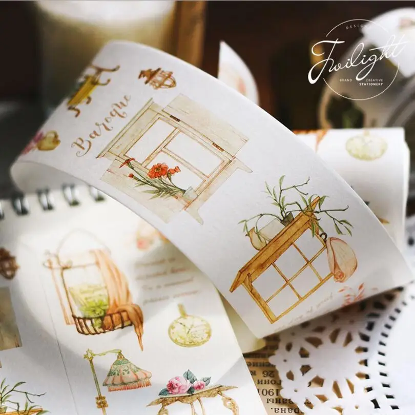 Винтажная Кофейня для отдыха лента декорации Washi DIY планировщик дневник